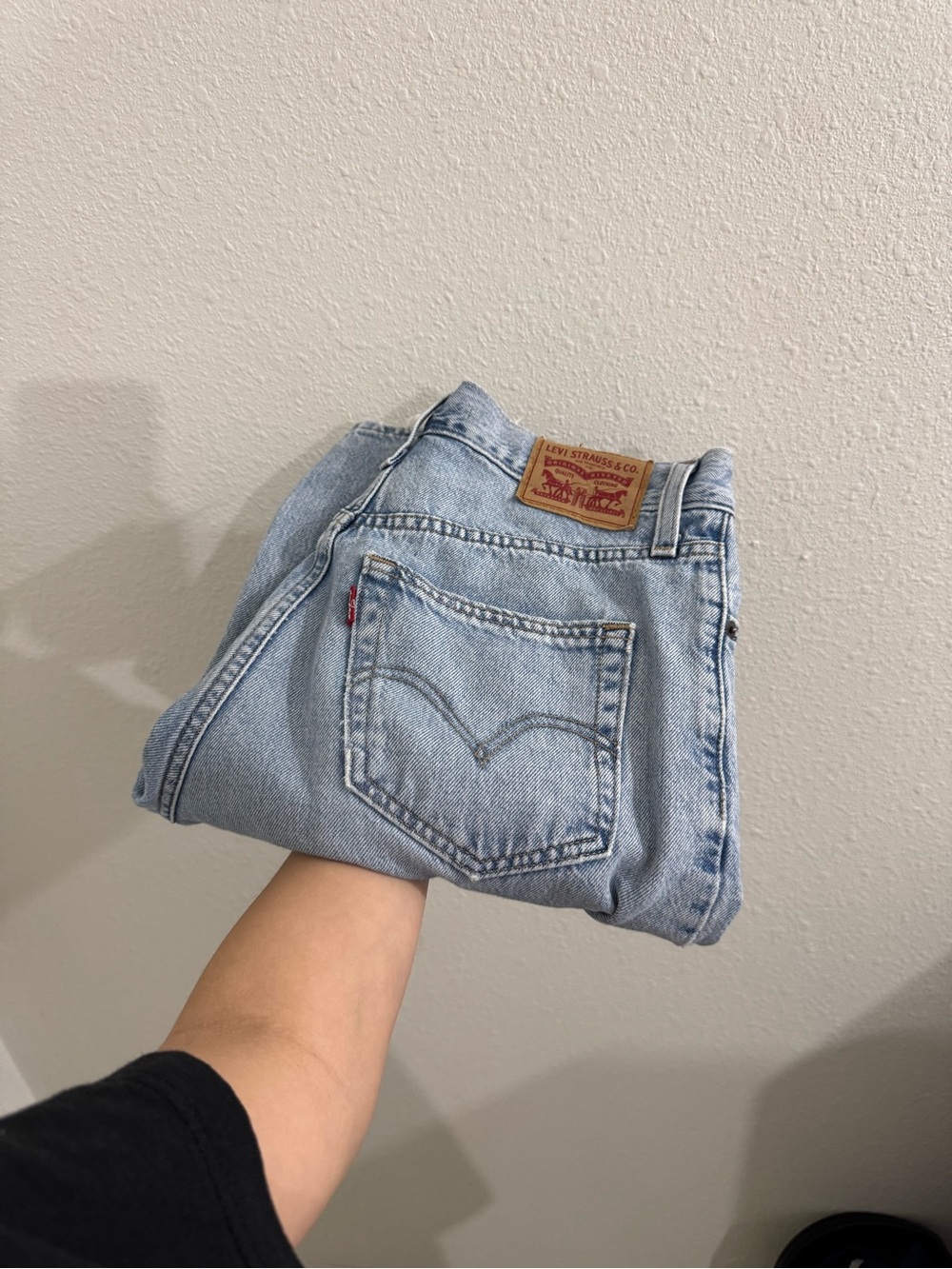 Blue baggy Levi’s